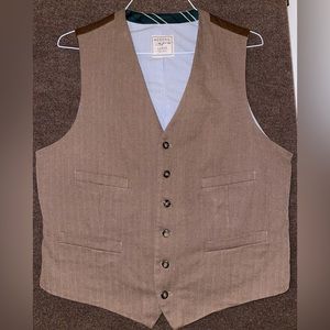 Merona brown herringbone vest